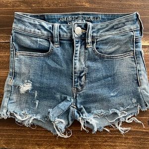 High rise American eagle jeans shorts.